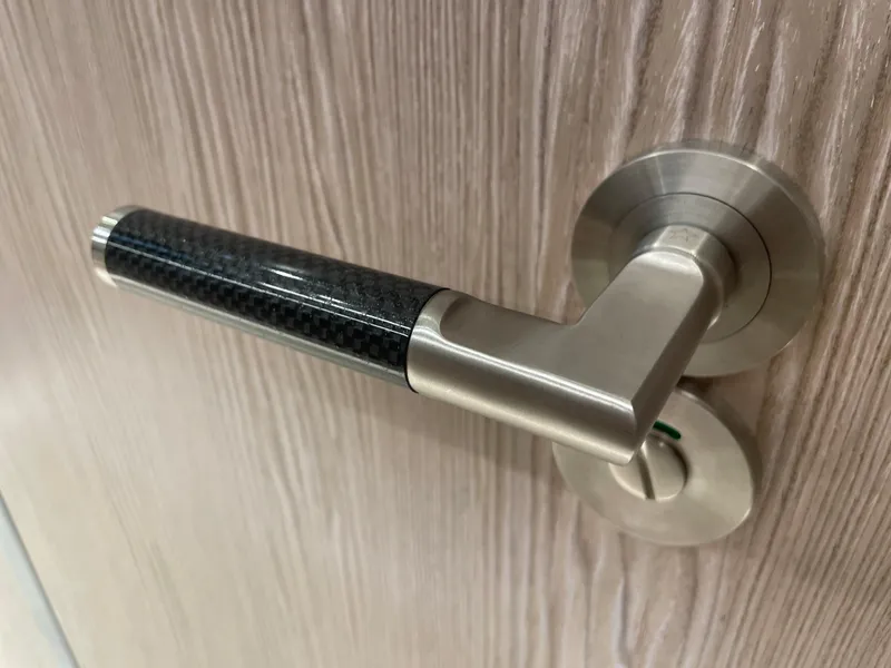 Slide: The Image of Stainless steel door handle on Canados 431 Gladiator yacht, 2023 model. - 25