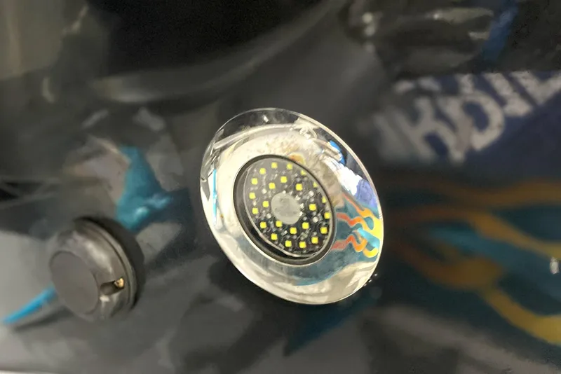 Slide: The Image of Close-up of 2023 Canados 431 Gladiator boat LED light. - 36