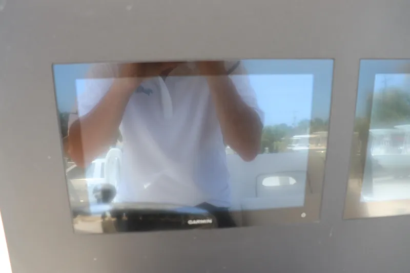 Slide: The Image of 2023 Sea Born SX239 Offshore boat with Garmin display screen. - 20