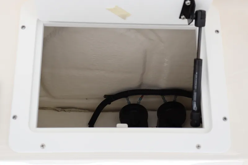 Slide: The Image of 2023 Sea Born SX239 Offshore storage compartment with hydraulic lift. - 25