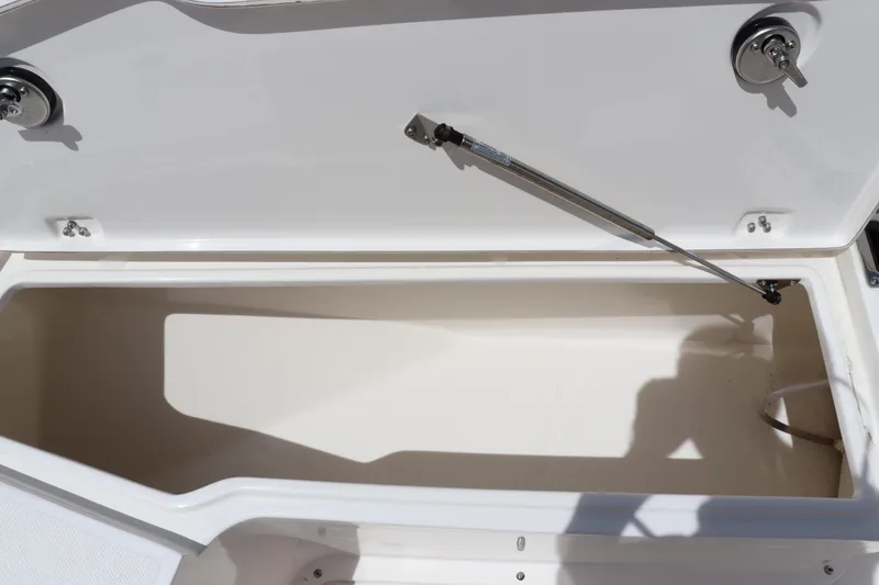 Slide: The Image of 2023 Sea Born SX239 Offshore storage compartment with hydraulic lift. - 34