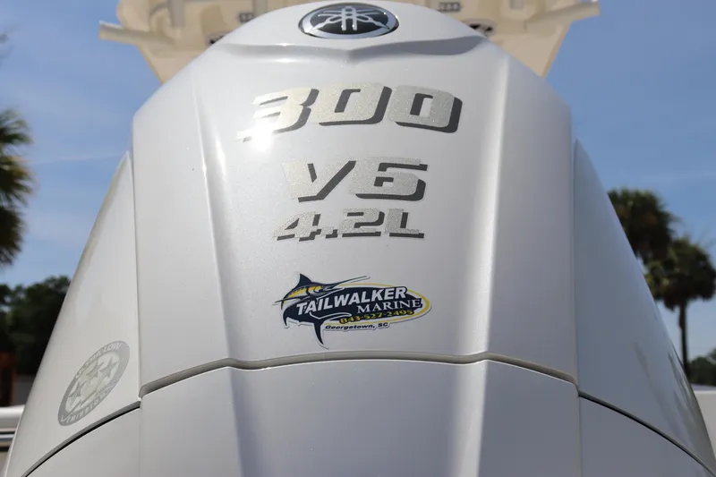 Slide: The Image of 2023 Sea Born SX239 Offshore boat engine, 300 V6 4.2L, Tailwalker Marine sticker. - 9