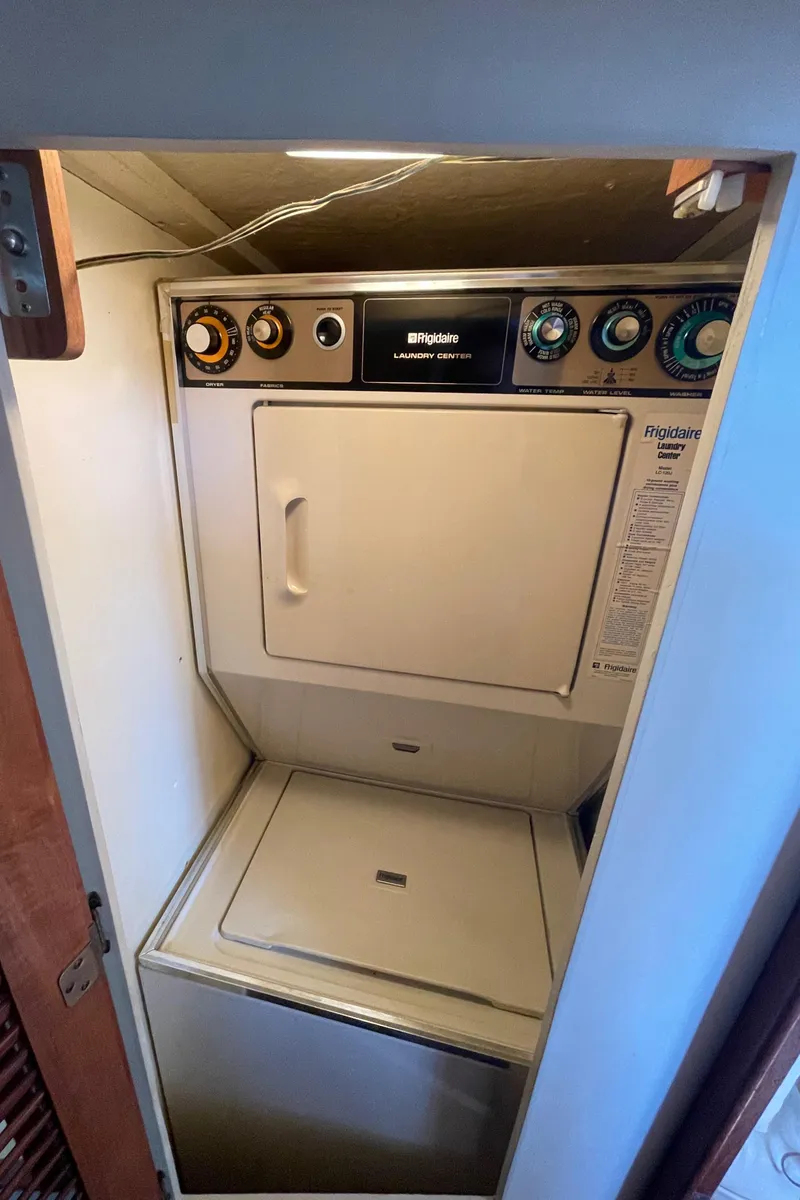 Slide: The Image of Laundry area in 1981 Tollycraft 48 Motor Yacht with washer and dryer. - 25