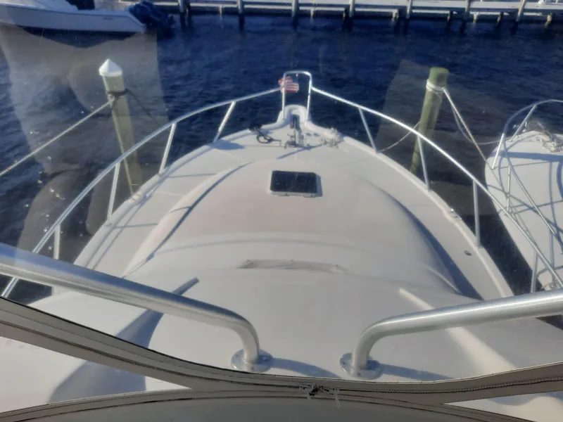 Slide: The Image of View from the helm of a 2008 Tiara Yachts 3900 Convertible. - 34