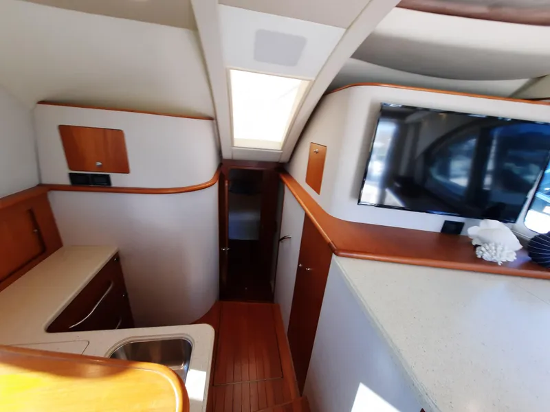Slide: The Image of Interior of 2008 Tiara Yachts 3900 Convertible with modern amenities. - 42
