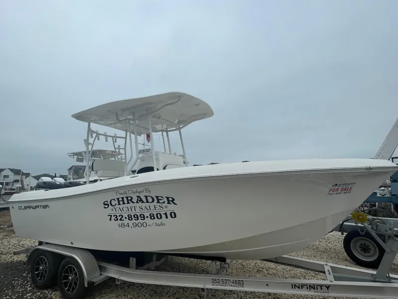 The Image of 2023 Clearwater 2300 boat on trailer, for sale by Schrader Yacht Sales. - 0