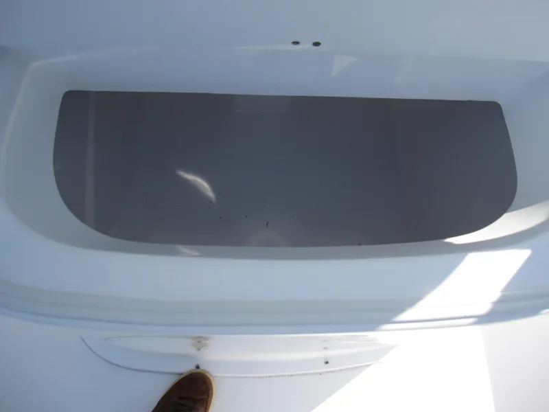 Slide: The Image of Clearwater 2300 boat storage compartment, 2023 model. - 25