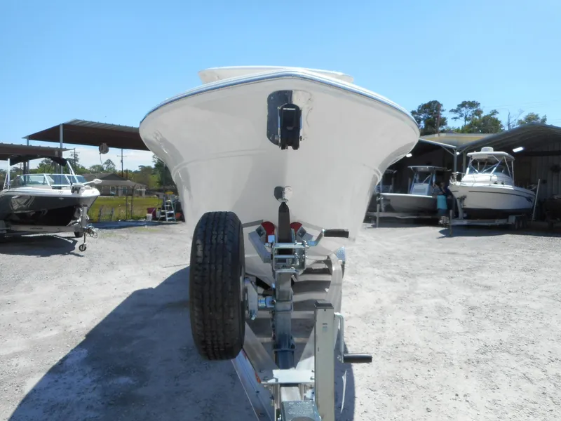 Slide: The Image of 2023 Sea Fox 268 Traveler boat on a trailer in a boatyard. - 3