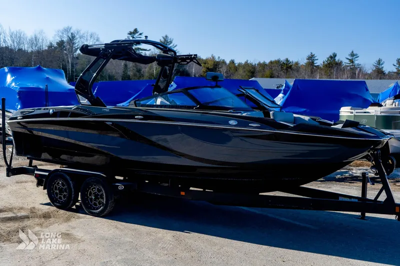 Slide: The Image of 2022 Centurion Fi23 boat on trailer at Long Lake Marina. - 14