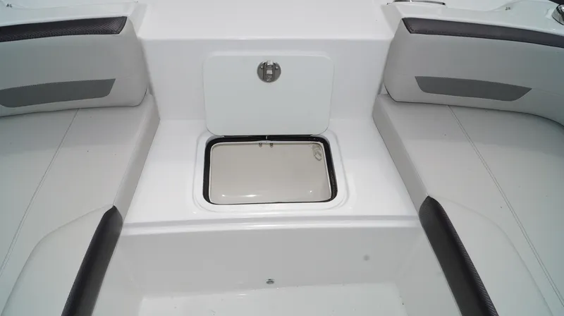 Slide: The Image of 2023 Hurricane SunDeck 235 OB boat storage compartment. - 12