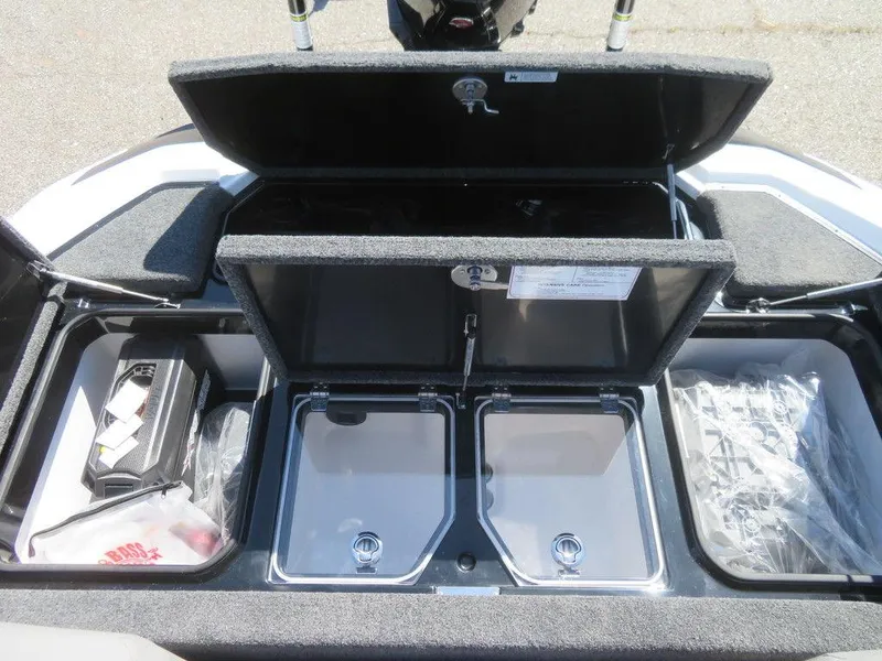 Slide: The Image of 2023 Vexus VX20 boat storage compartments and livewells. - 27