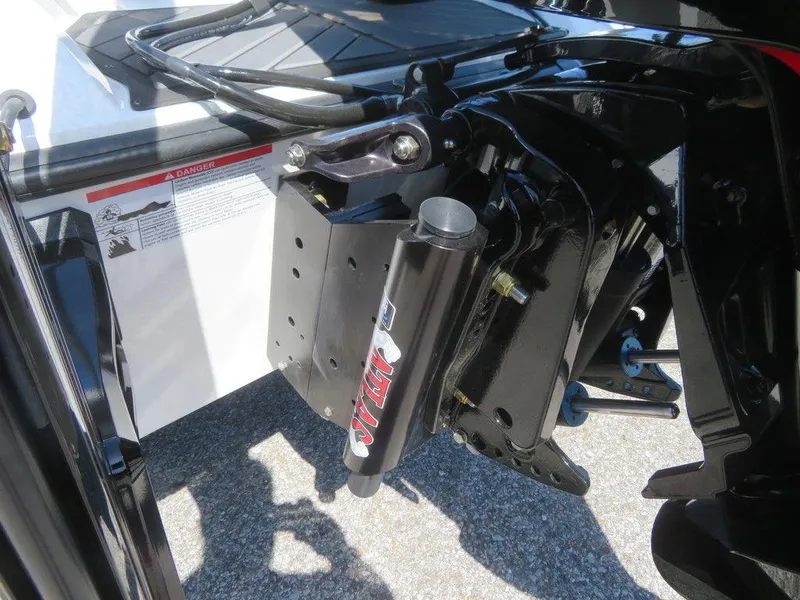 Slide: The Image of Close-up of 2023 Vexus VX20 boat's hydraulic steering system. - 6