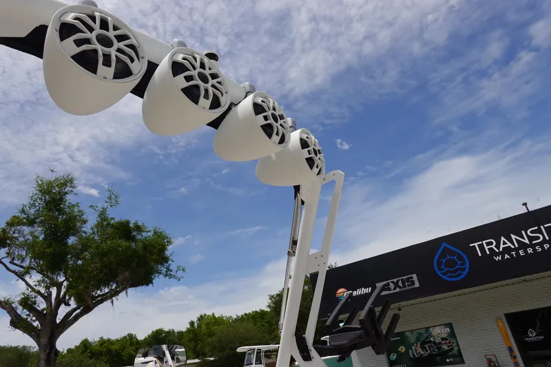 Slide: The Image of 2023 Axis A24 boat speakers at Transition Watersports dealership. - 32