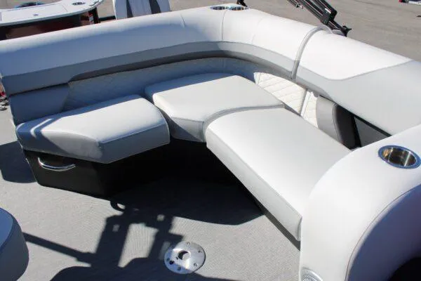 Slide: The Image of 2023 Lowe SF214 Sport Fish boat with luxurious seating. - 7