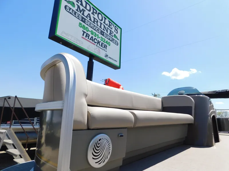 Slide: The Image of 2023 Sun Tracker Party Barge 18 DLX at Tadpole's Marine. - 3