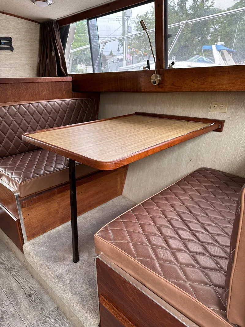 Slide: The Image of Interior of a 1990 Marinette 28 Sport Fish Fly Bridge boat. - 3