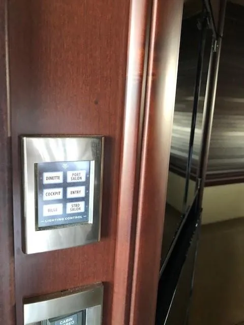 Slide: The Image of Control panel inside 2007 Sea Ray 36 Sedan Bridge yacht. - 33