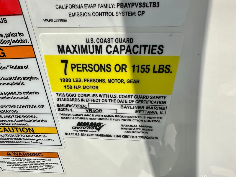 Slide: The Image of Bayliner VR4 Bowrider - Outboard w/ 150HP Mercury! 2023 - 9