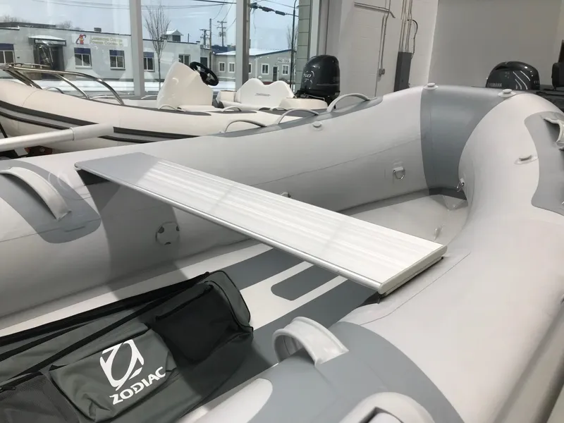 Slide: The Image of 2023 Zodiac Cadet 300 RIB ALU PVC inflatable boat in showroom. - 7