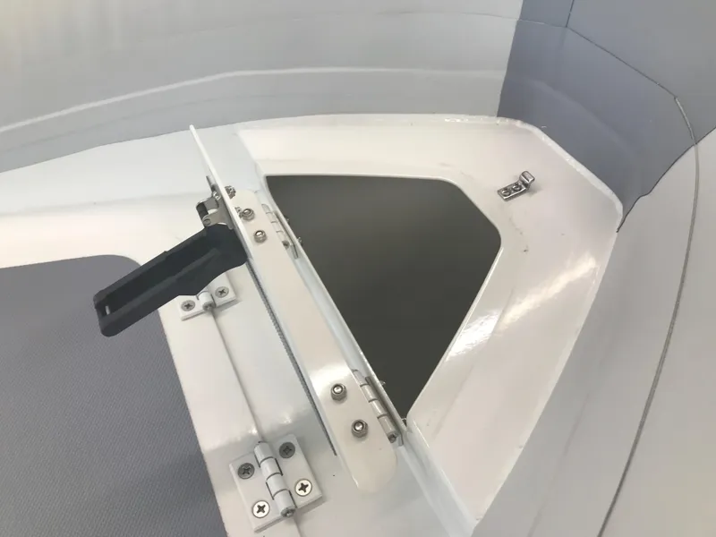 Slide: The Image of 2023 Zodiac Cadet 360 DL RIB ALU PVC boat storage compartment. - 8