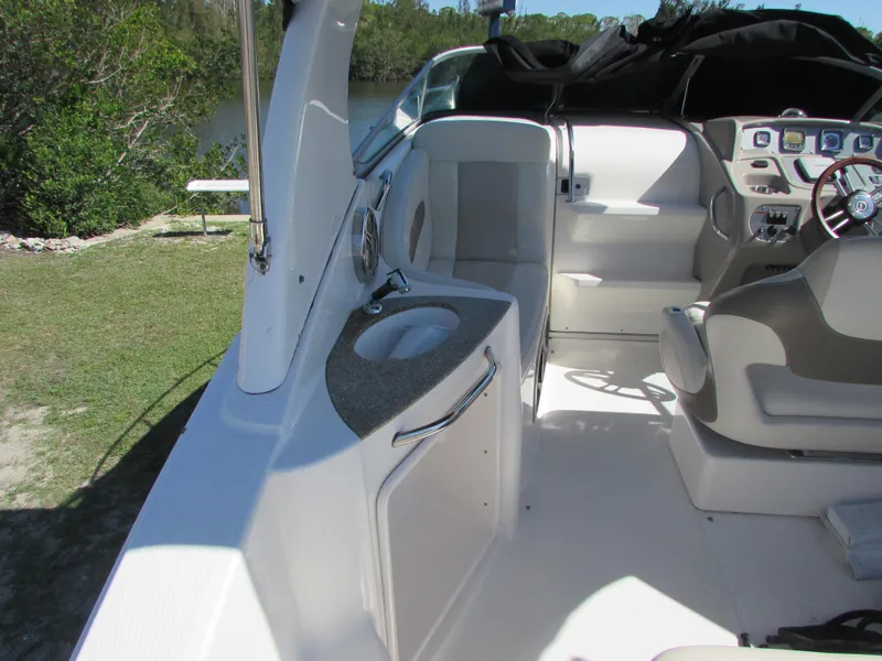 Slide: The Image of Interior of 2012 Chaparral Signature boat with seating and sink. - 7