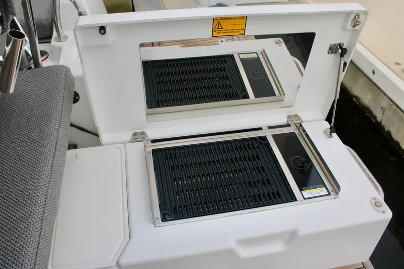 Slide: The Image of Outdoor grill on the 2024 Jeanneau 55 yacht. - 21