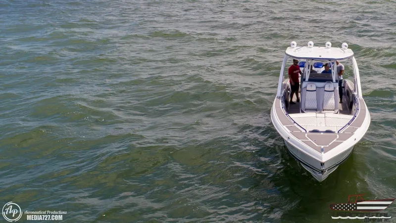 Slide: The Image of 2018 Statement 38 Open boat cruising on open water. - 11