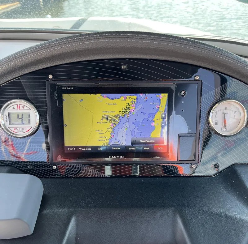 Slide: The Image of Dashboard of a 2017 Regal 23 OBX with Garmin GPS navigation system. - 7