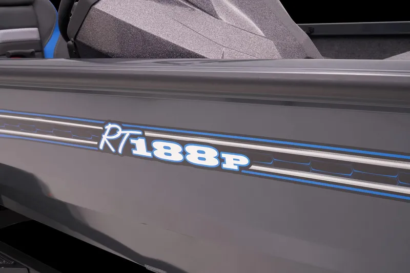 Slide: The Image of 2023 Ranger RT188P boat side view with model decal. - 46