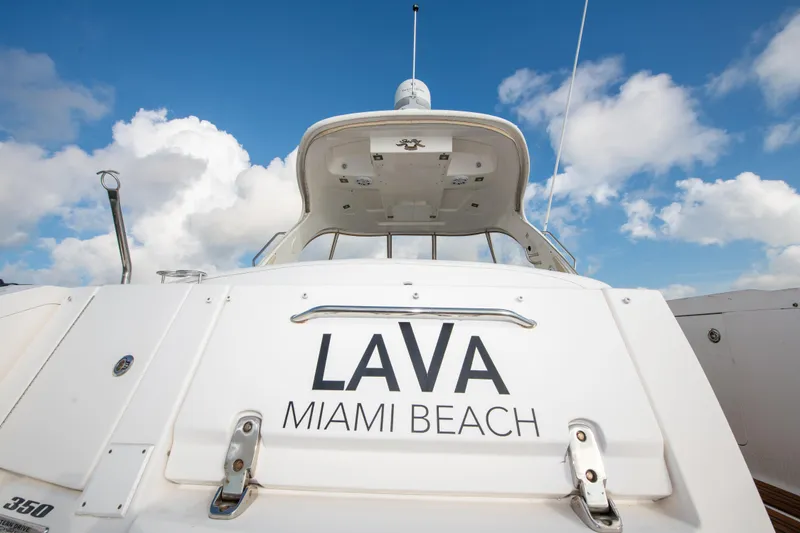 Slide: The Image of 2009 Sea Ray 350 Sundancer yacht named Lava docked in Miami Beach. - 45