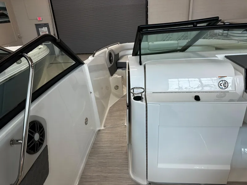 Slide: The Image of 2023 Sea Ray SDX 250 boat interior with sleek design and modern features. - 17