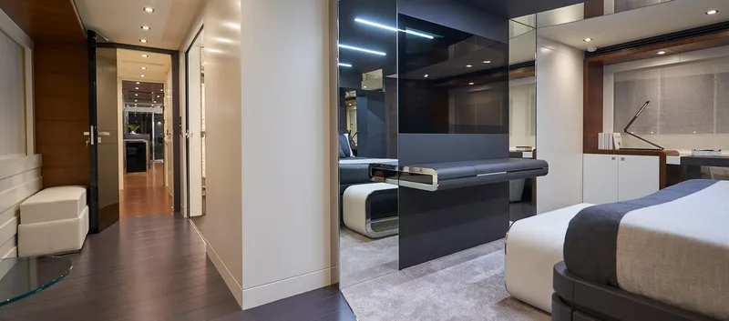 Slide: The Image of Luxurious interior of 2023 Astondoa 100 Century yacht with modern design. - 40