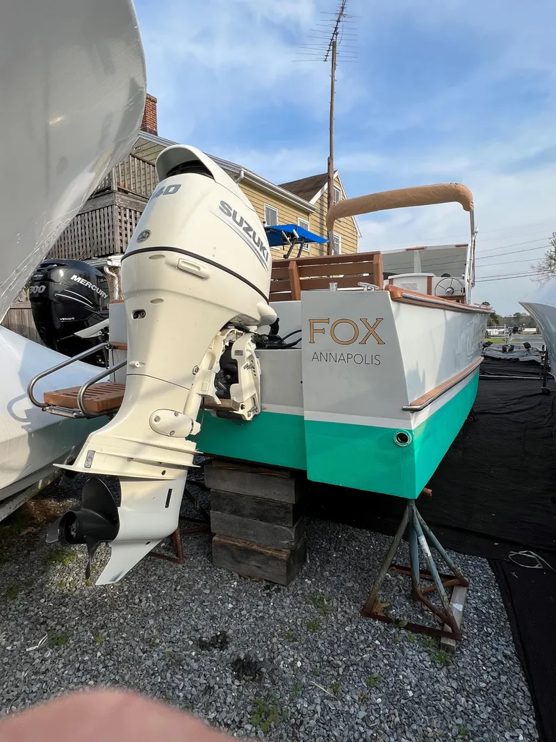 Slide: The Image of 1987 Custom Vansant 30 boat with Suzuki outboard motor in Annapolis. - 17