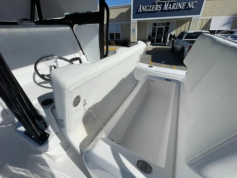 Slide: The Image of 2024 Invincible 33 Open Fisherman boat interior at Anglers Marine NC. - 31