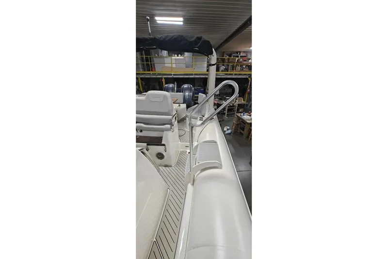 Slide: The Image of 2024 Zodiac MEDLINE 9 NEO boat interior with twin 300hp engines in stock. - 35