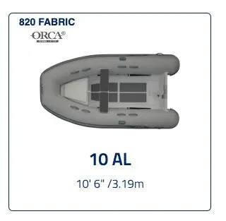 Slide: The Image of 2023 AB Inflatables 10 AL boat, 10'6 length, ORCA 820 fabric. - 14