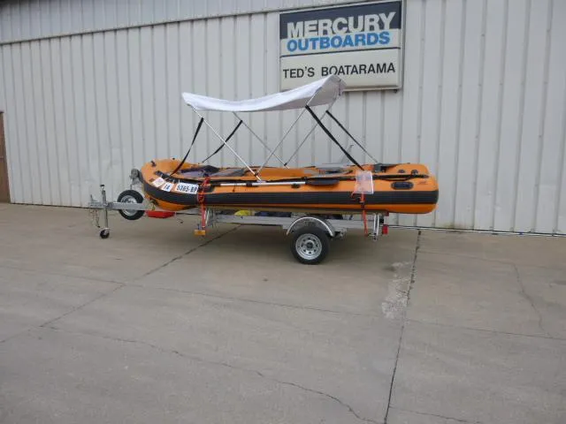Slide: The Image of 2015 Sea Eagle 14' inflatable boat on trailer at Ted's Boatarama. - 4