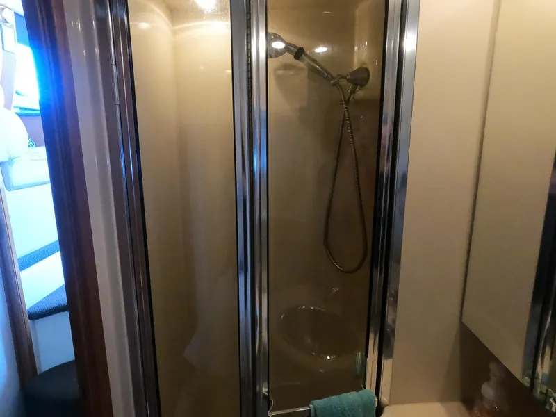 Slide: The Image of Shower area in 2003 Meridian 341 Sedan yacht bathroom. - 26