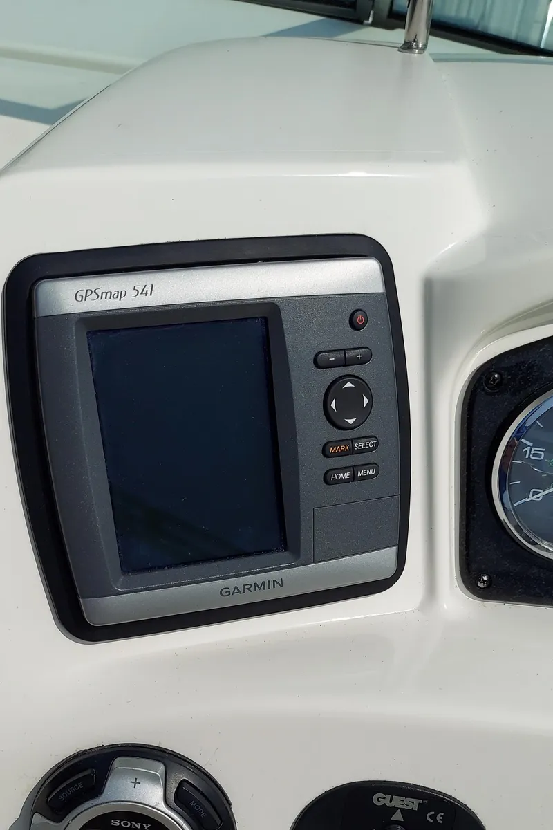 Slide: The Image of Garmin GPSmap 541 on 2012 Sea Ray 240 Sundancer boat dashboard. - 13