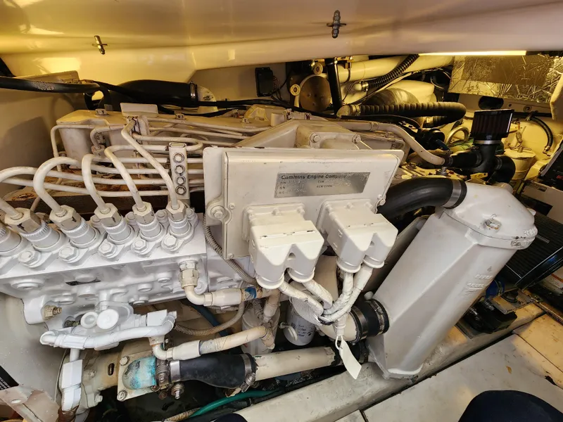 Slide: The Image of Engine compartment of a 2005 Tiara Yachts 3800 Open boat. - 31