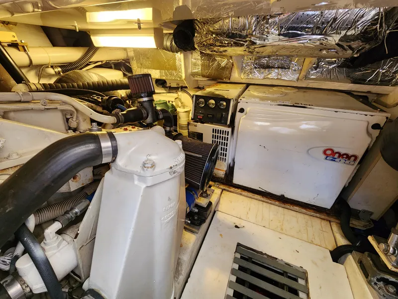 Slide: The Image of Engine room of a 2005 Tiara Yachts 3800 Open with Onan generator. - 32