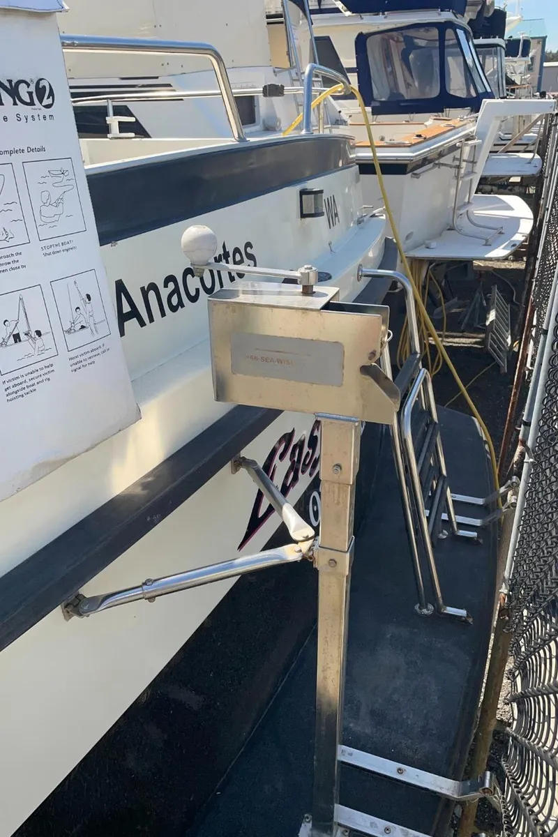 Slide: The Image of 1985 Nord West 900 boat docked in Anacortes marina. - 37