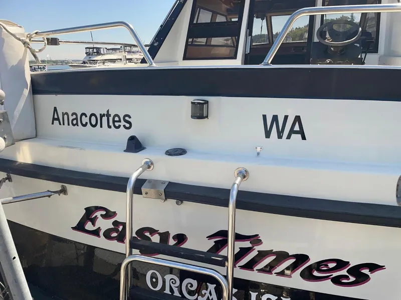 Slide: The Image of 1985 Nord West 900 boat named Easy Times docked in Anacortes, WA. - 6