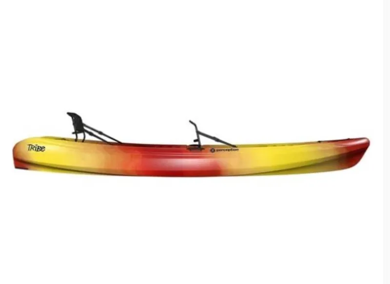 Slide: The Image of 2023 Perception Kayaks Tribe 13.5 in red and yellow gradient. - 9