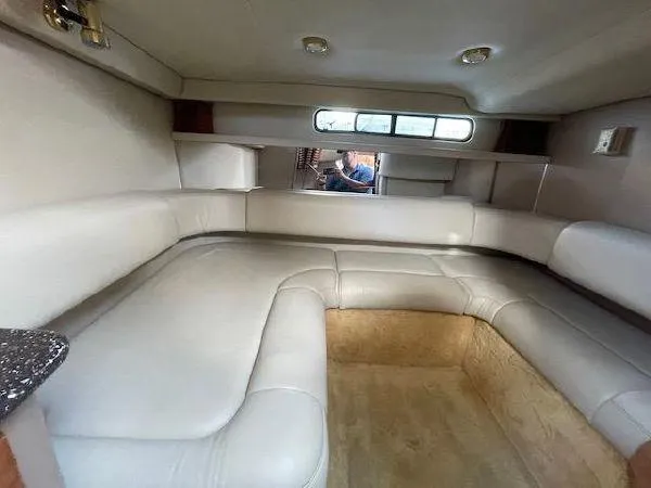 Slide: The Image of Interior of 2004 Formula 31 Performance Cruiser with beige upholstery. - 14