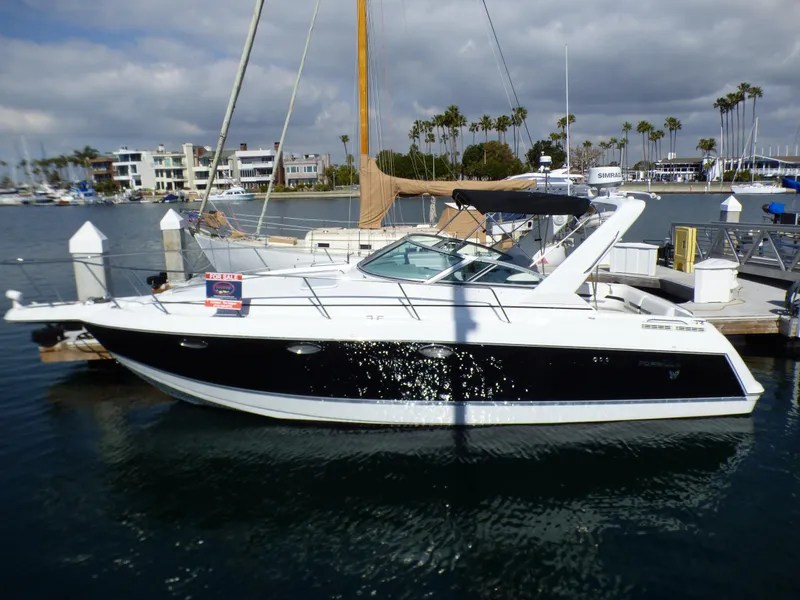 Slide: The Image of 2004 Formula 31 Performance Cruiser docked at marina. - 4