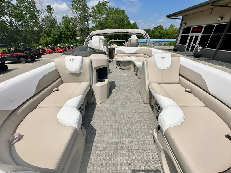 Slide: The Image of 2023 Tahoe Tritoon LTZ Rear Fish 21 FT - 14