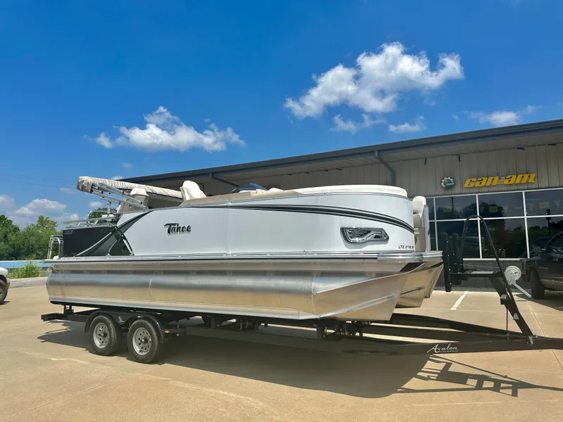 Slide: The Image of 2023 Tahoe Tritoon LTZ Rear Fish 21 FT - 2