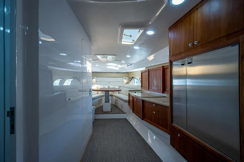 Slide: The Image of Luxurious interior of 2014 Intrepid 475 Sport Yacht with modern amenities and sleek design. - 30