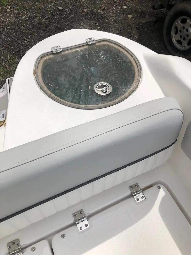 Slide: The Image of 2023 Sea Fox 226 Traveler boat with livewell and cushioned seating. - 11